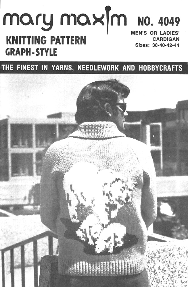 Men's or Ladies' Polar Bear Cardigan Pattern