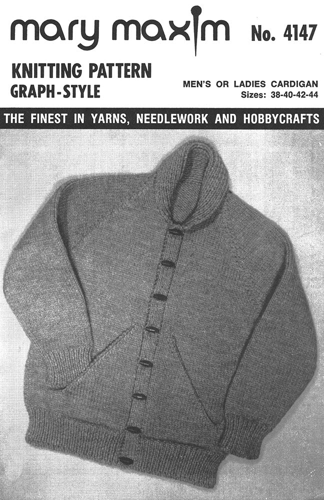 Men's or Ladies' Cardigan Pattern