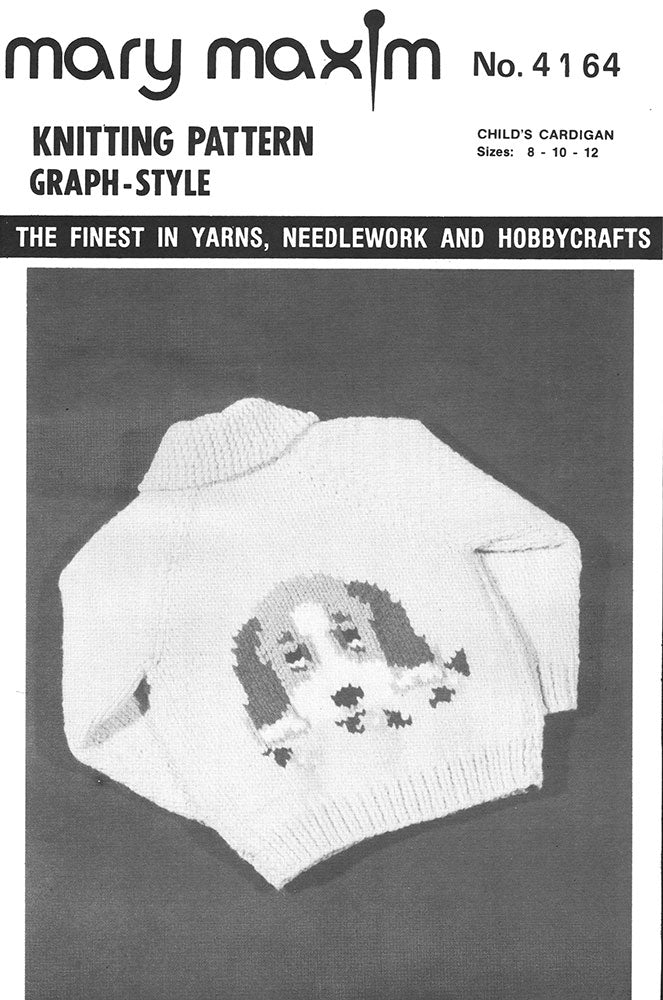 Child's Puppy Cardigan Pattern