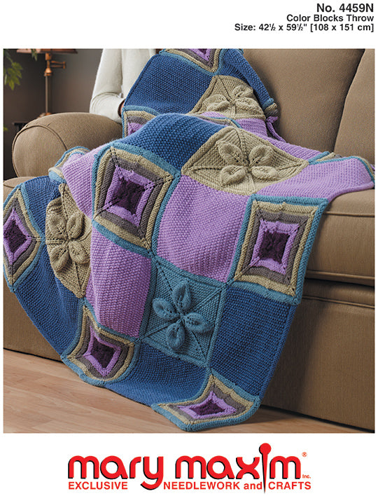 Color Blocks Throw Pattern