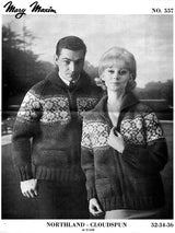 Men's or Ladies' Scandinavian Influence Cardigan Pattern