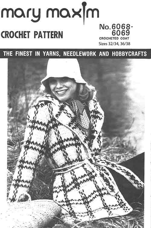 Crocheted Coat Pattern Mary Maxim