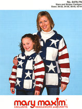 Stars and Stripes Adults Cardigan Pattern