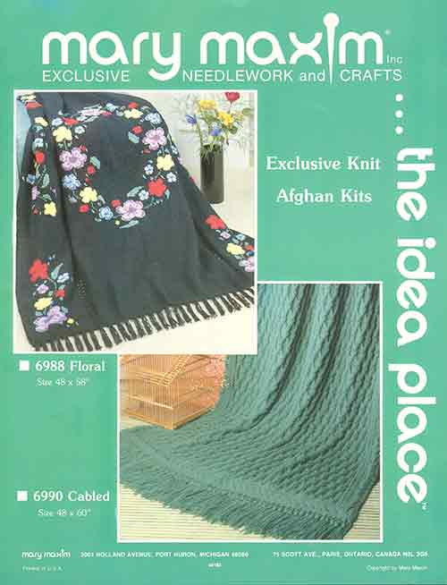 Motif floral afghan