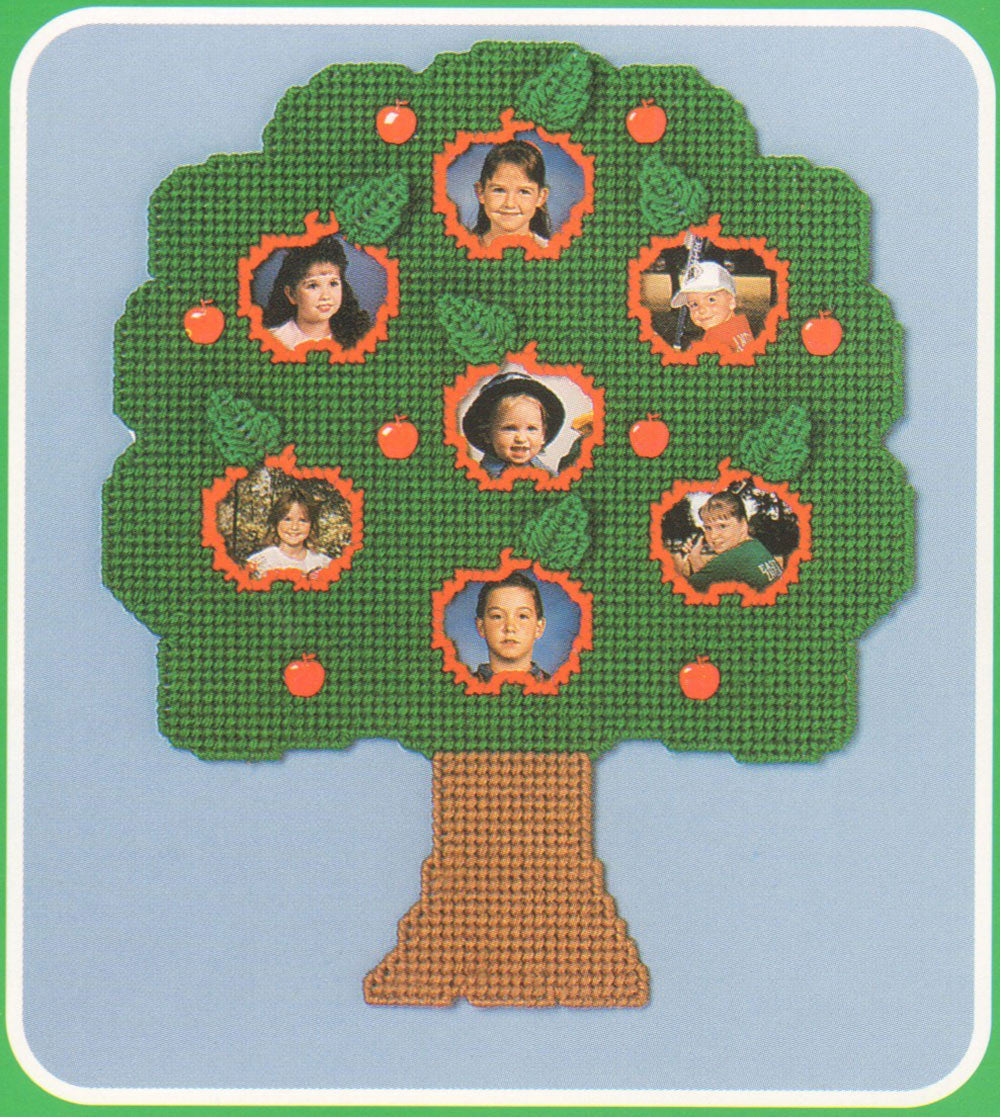 Patrón de portafotos de árbol genealógico escolar