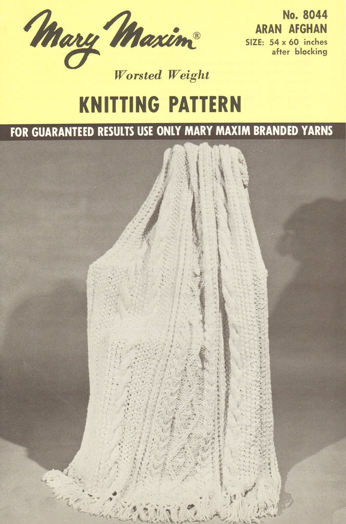 Aran Afghans to Crochet Pattern Book – Needles 'n Pins Yarn Shoppe