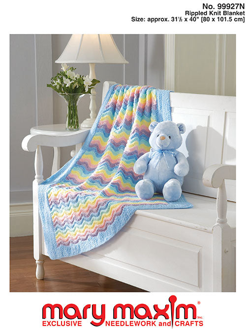 Rippled Knit Blanket Pattern