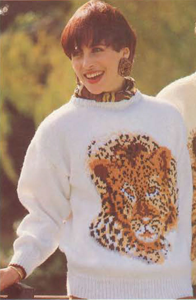 Patrón de jersey de leopardo