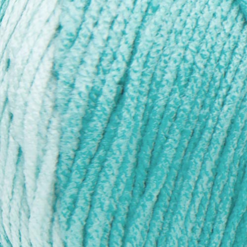 Red Heart Super Saver Ombre Yarn, Color is Deep Teal, 482 yards